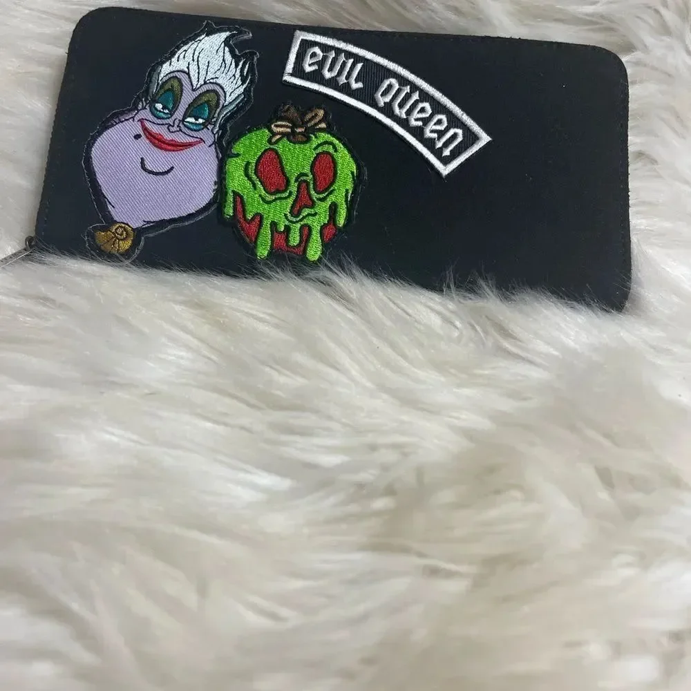Disney Loungefly Alice In Wonderland Evil Queen Ursula.synthetic Black suede.